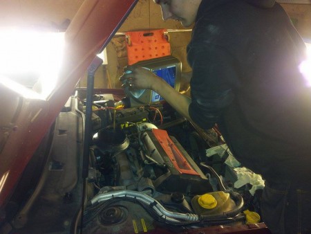 Saab 9000 Turbo oljebyte