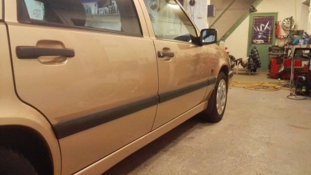 Lätt polering med lätt lackskydd