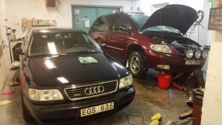 Polering och montering av Slangvärmare